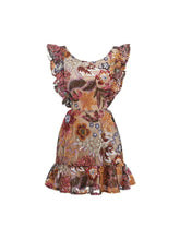 Viola Sequin Floral Mini Dress